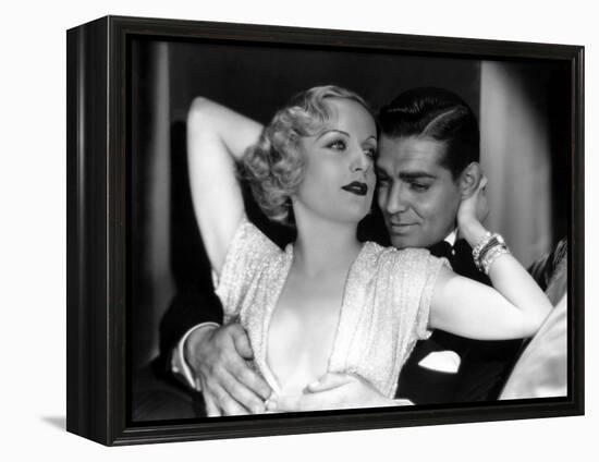 No Man of Her Own, Carole Lombard, Clark Gable, 1932-null-Framed Stretched Canvas