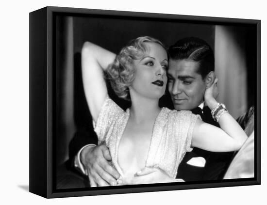 No Man of Her Own, Carole Lombard, Clark Gable, 1932-null-Framed Stretched Canvas