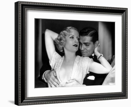 No Man of Her Own, Carole Lombard, Clark Gable, 1932-null-Framed Photo