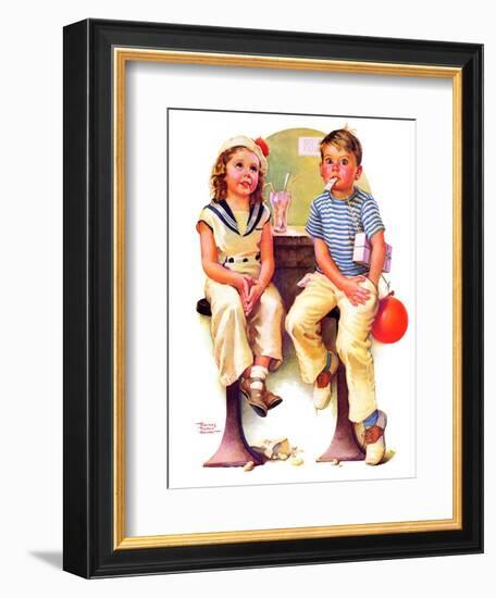 "No Money for Her Soda,"June 6, 1936-Frances Tipton Hunter-Framed Giclee Print