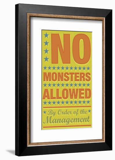 No Monsters Allowed-John Golden-Framed Giclee Print