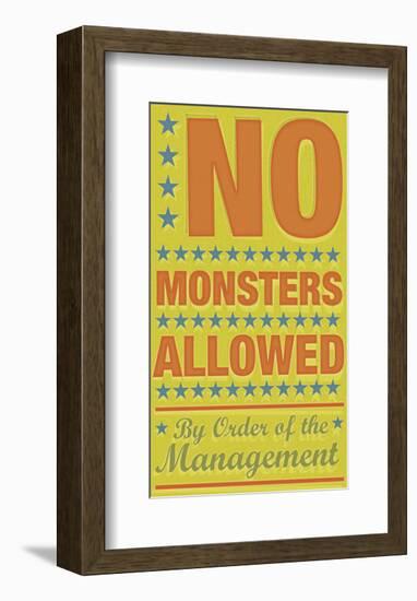 No Monsters Allowed-John Golden-Framed Giclee Print