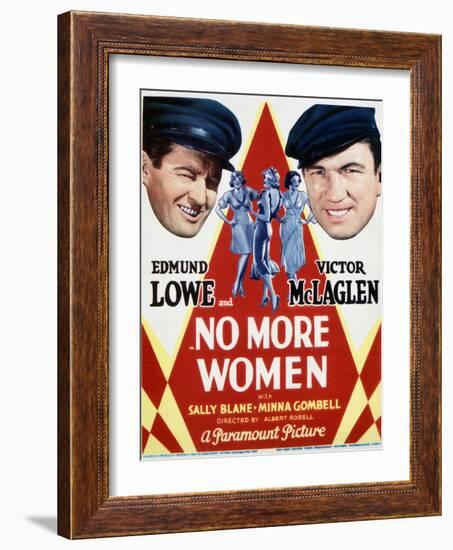 No More Women - Movie Poster Reproduction-null-Framed Photo