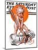 "No New Taxes," Saturday Evening Post Cover, January 2, 1926-Joseph Christian Leyendecker-Mounted Giclee Print
