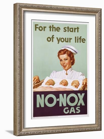 No-Nox Gas Poster-null-Framed Giclee Print