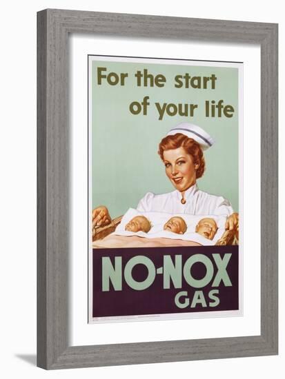 No-Nox Gas Poster-null-Framed Giclee Print