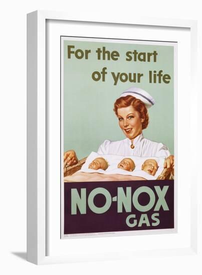 No-Nox Gas Poster-null-Framed Giclee Print