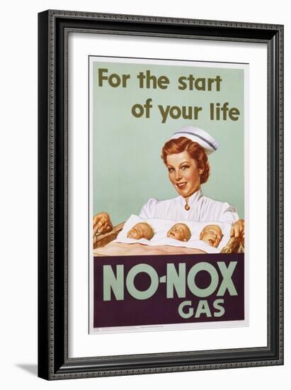 No-Nox Gas Poster-null-Framed Giclee Print