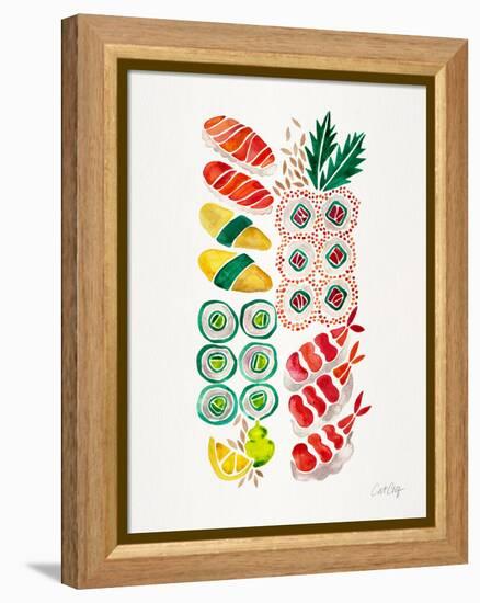 No Platter Sushi-Cat Coquillette-Framed Premier Image Canvas