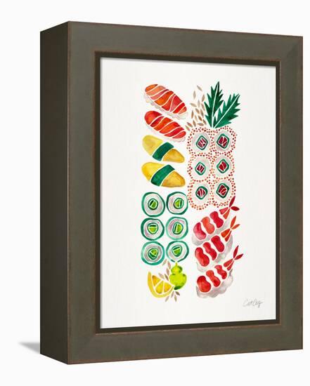 No Platter Sushi-Cat Coquillette-Framed Premier Image Canvas