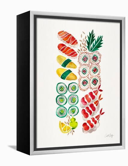 No Platter Sushi-Cat Coquillette-Framed Premier Image Canvas