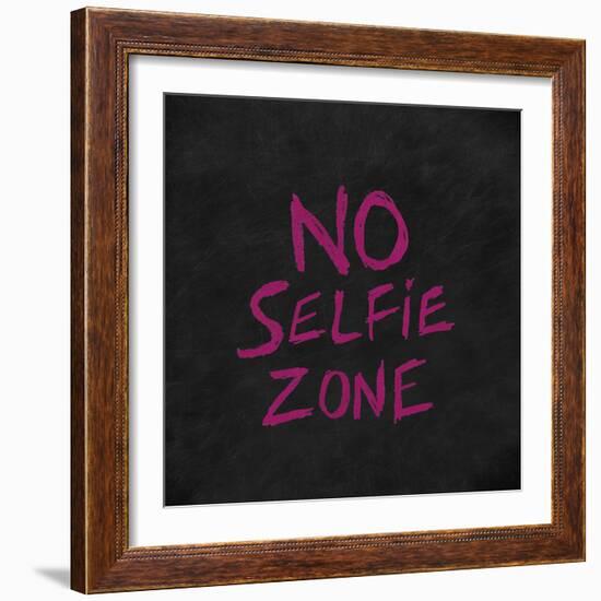 No Selfie Zone-Lottie Fontaine-Framed Giclee Print