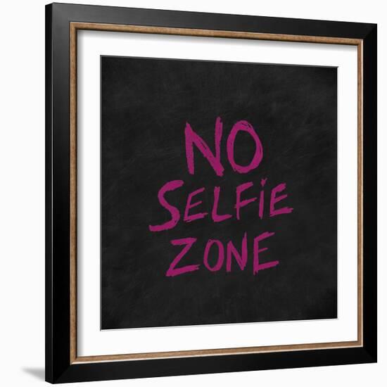 No Selfie Zone-Lottie Fontaine-Framed Giclee Print