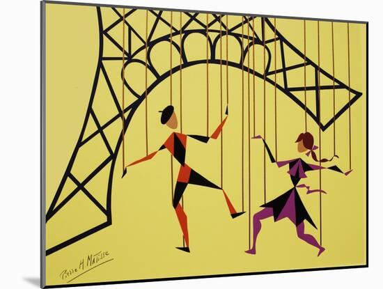 No Strings Attached yellow-Pierre Henri Matisse-Mounted Giclee Print