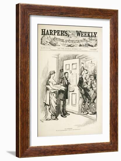 No Surrender; U.S.G., I Am Determined to Enforce Those Regulations, 1872-Thomas Nast-Framed Giclee Print