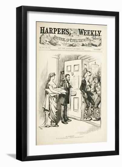 No Surrender; U.S.G., I Am Determined to Enforce Those Regulations, 1872-Thomas Nast-Framed Giclee Print