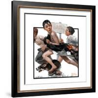 "No Swimming", June 4,1921-Norman Rockwell-Framed Giclee Print