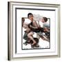 "No Swimming", June 4,1921-Norman Rockwell-Framed Giclee Print