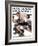 "No Swimming" Saturday Evening Post Cover, June 4,1921-Norman Rockwell-Framed Giclee Print