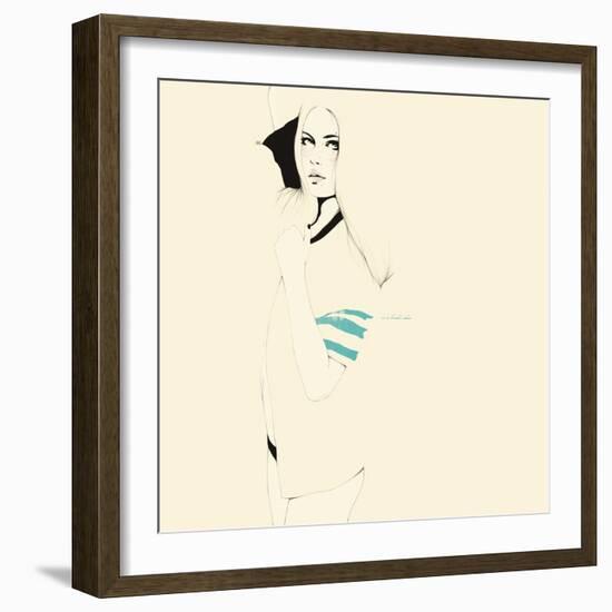 No te desnudes todavÌa-Manuel Rebollo-Framed Art Print