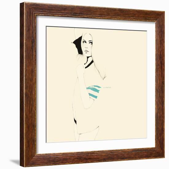 No te desnudes todavÌa-Manuel Rebollo-Framed Art Print