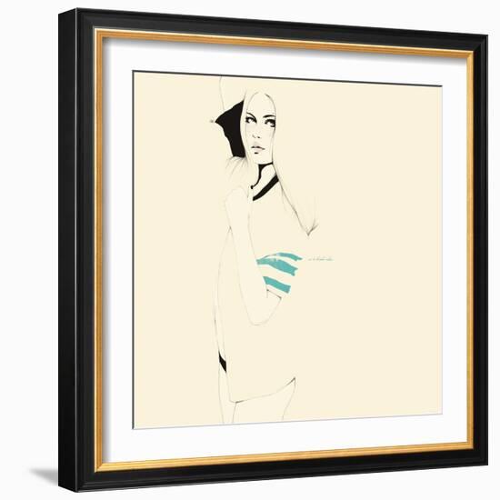 No te desnudes todavÌa-Manuel Rebollo-Framed Art Print