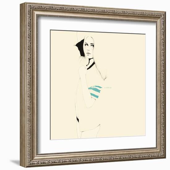 No te desnudes todavÌa-Manuel Rebollo-Framed Art Print