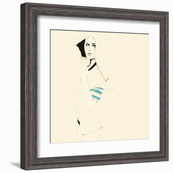 No te desnudes todavÌa-Manuel Rebollo-Framed Art Print