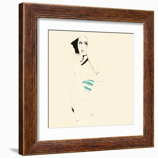 No te desnudes todavÌa-Manuel Rebollo-Framed Art Print