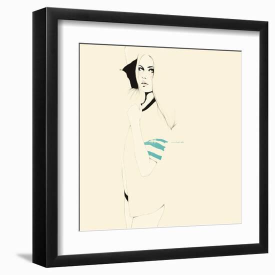 No te desnudes todavÌa-Manuel Rebollo-Framed Art Print