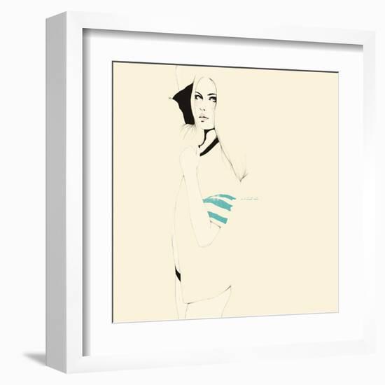 No te desnudes todavÌa-Manuel Rebollo-Framed Art Print