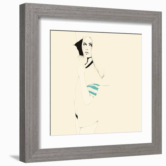 No te desnudes todavÌa-Manuel Rebollo-Framed Art Print