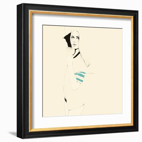 No te desnudes todavÌa-Manuel Rebollo-Framed Art Print