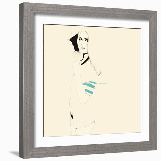 No te desnudes todavÌa-Manuel Rebollo-Framed Art Print