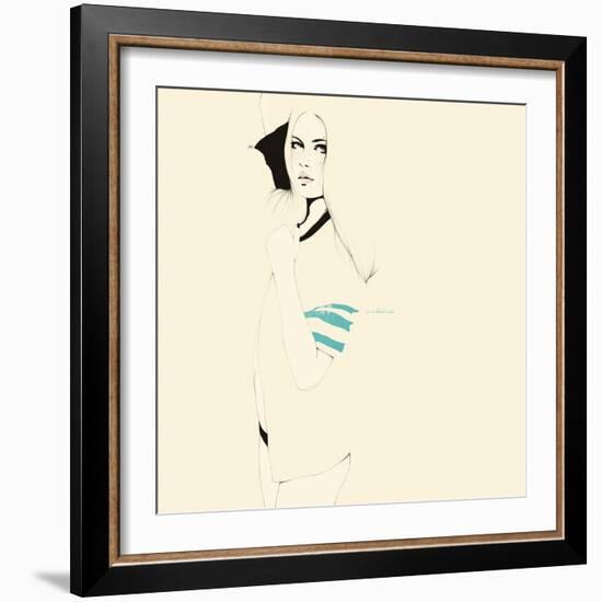 No te desnudes todavÌa-Manuel Rebollo-Framed Art Print