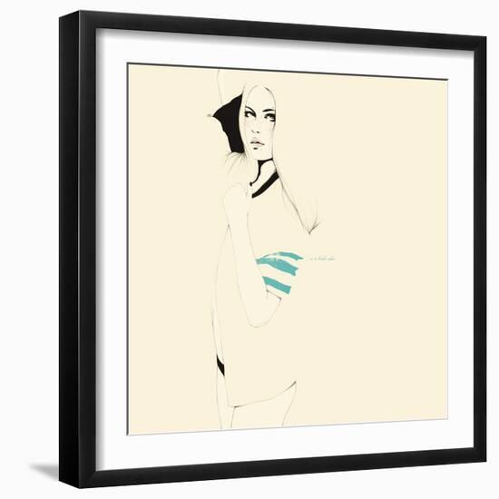 No te desnudes todavÌa-Manuel Rebollo-Framed Art Print