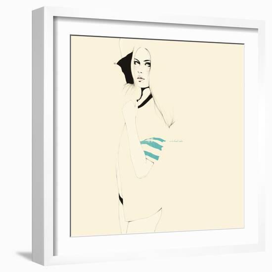 No te desnudes todavÌa-Manuel Rebollo-Framed Art Print