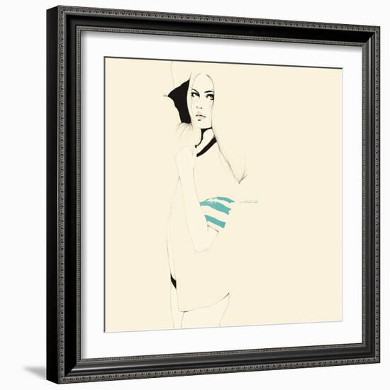 No te desnudes todavÌa-Manuel Rebollo-Framed Art Print