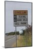 No Texting Sign on Us Highway 1 in Delaware-Dennis Brack-Mounted Photographic Print