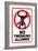 No Twerking Allowed Sign Humor-null-Framed Premium Giclee Print