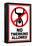 No Twerking Allowed Sign Humor-null-Framed Stretched Canvas