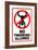 No Twerking Allowed Sign Humor-null-Framed Art Print