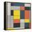 No. VI / Composition No.II-Piet Mondrian-Framed Premier Image Canvas