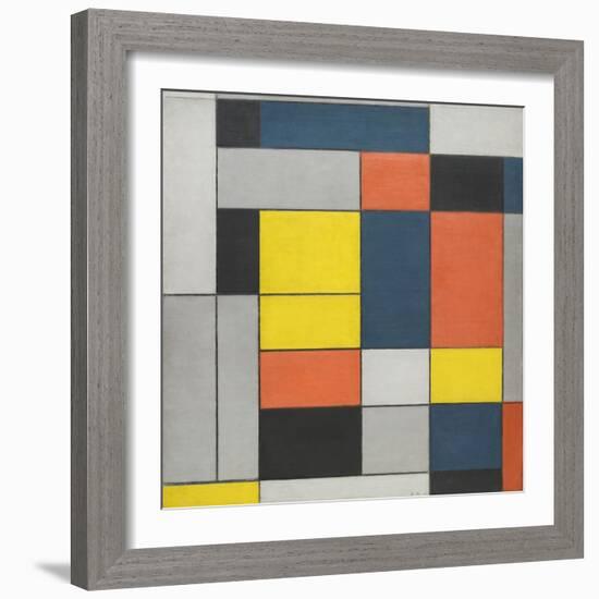 No. VI / Composition No.II-Piet Mondrian-Framed Giclee Print