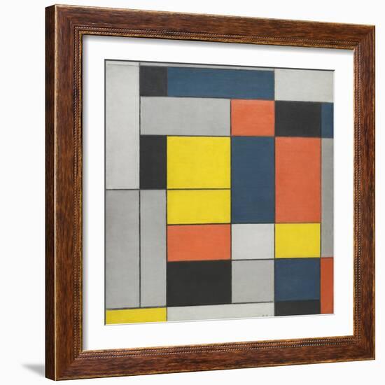 No. VI / Composition No.II-Piet Mondrian-Framed Giclee Print