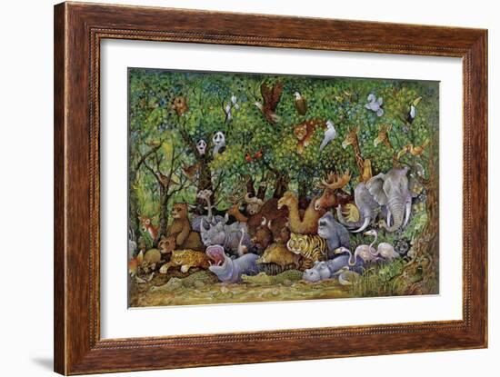 Noah and Friends (Part 2)-Bill Bell-Framed Giclee Print