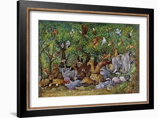 Noah and Friends (Part 2)-Bill Bell-Framed Giclee Print