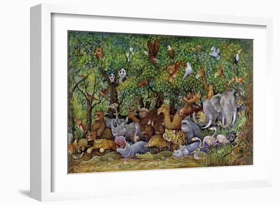 Noah and Friends (Part 2)-Bill Bell-Framed Giclee Print