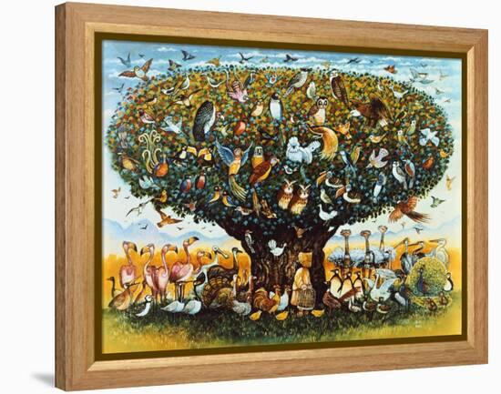 Noah and the Birds-Bill Bell-Framed Premier Image Canvas