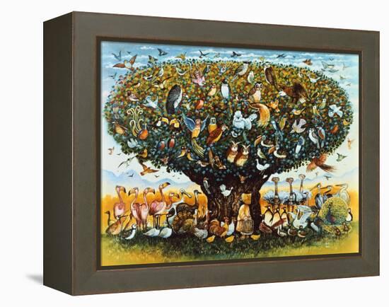 Noah and the Birds-Bill Bell-Framed Premier Image Canvas